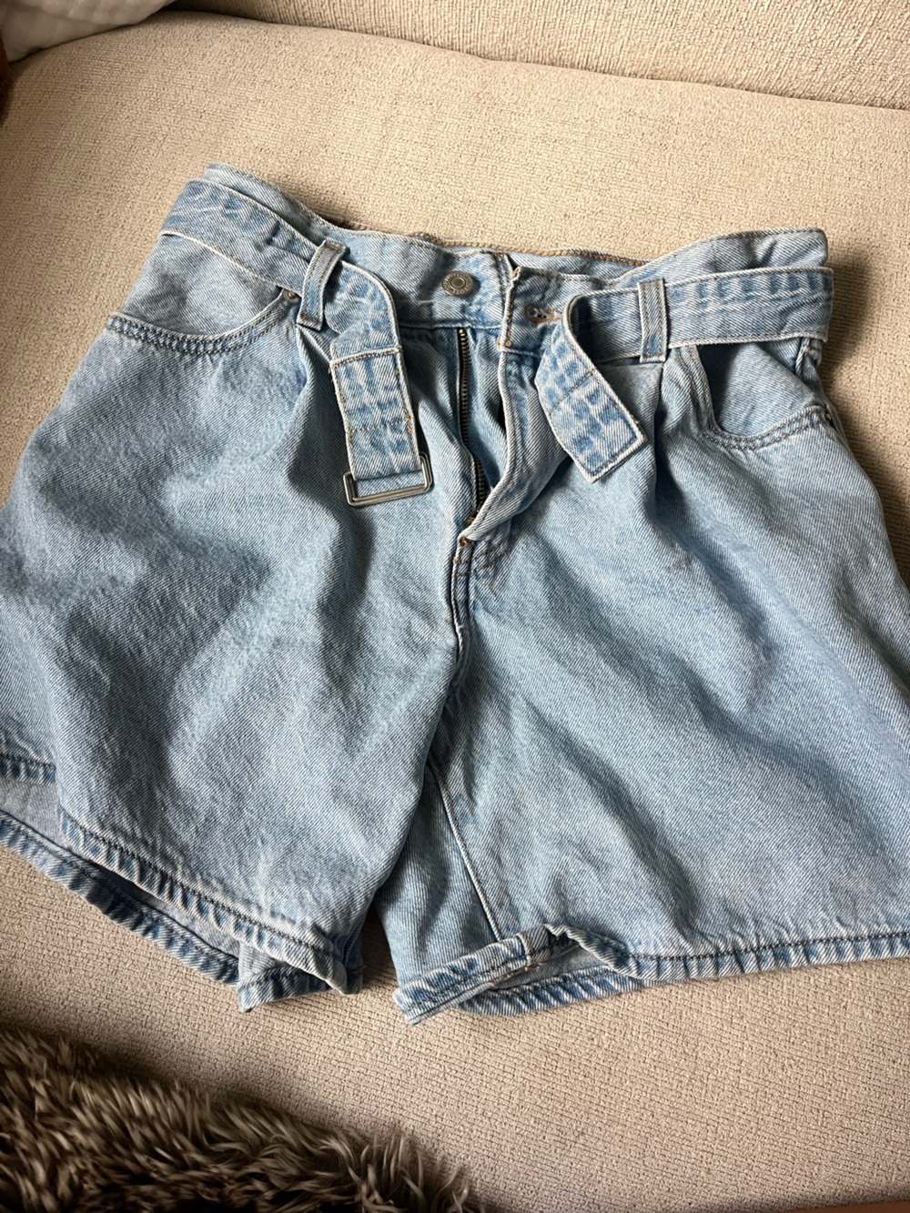 Levi's Light Blue Denim Jean Shorts